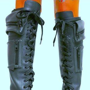 DoLLs KiLL OBSIDIAN COMBAT BOOTS †∆†